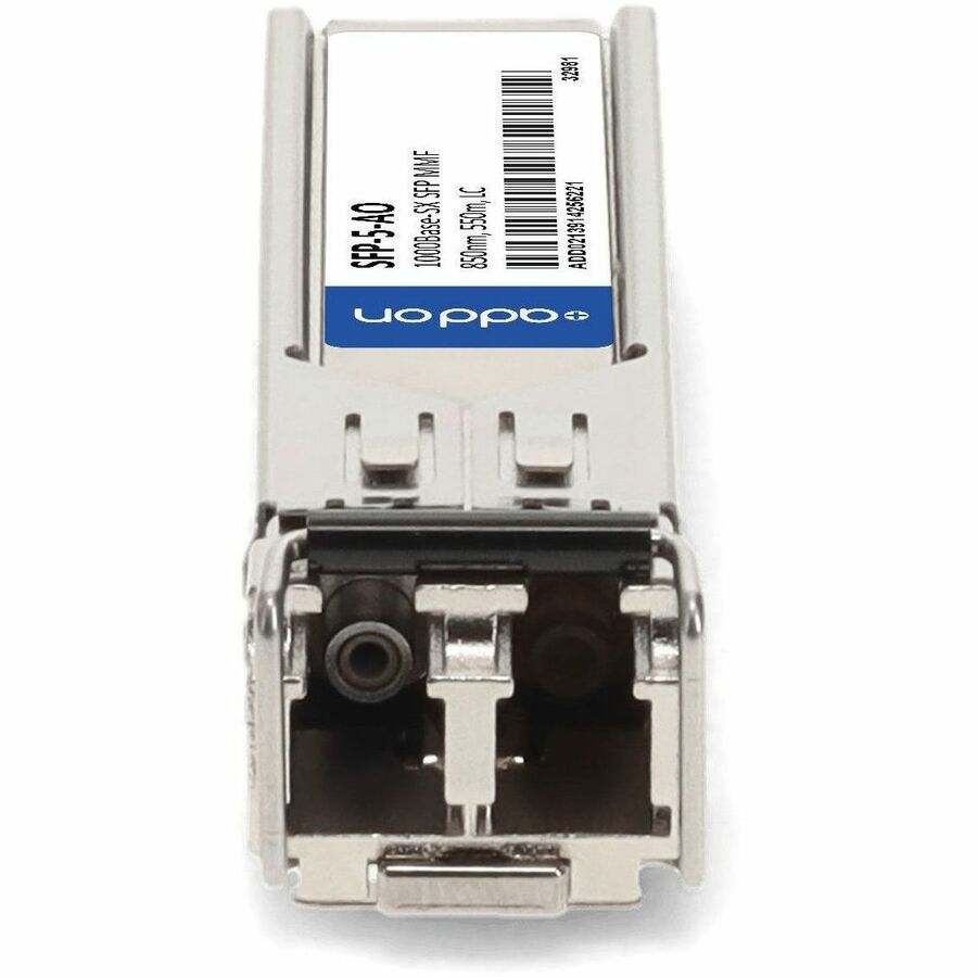 AddOn Rad SFP-5 Compatible TAA Compliant 1000Base-SX SFP Transceiver (MMF, 850nm, 550m, LC)