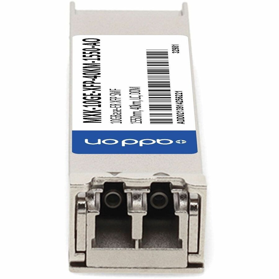 AddOn Zhone MXK-10GE-XFP-40KM-1550 Compatible TAA Compliant 10GBase-ER XFP Transceiver (SMF, 1550nm, 40km, LC, DOM)