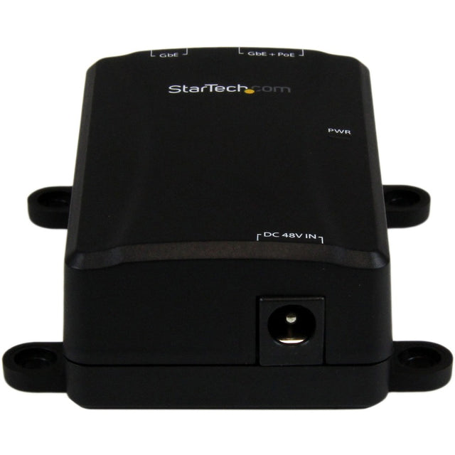 StarTech.com 1 Port Gigabit PoE Power over Ethernet Injector 48V / 30W - 802.3at / 802.3af - Wall-Mountable