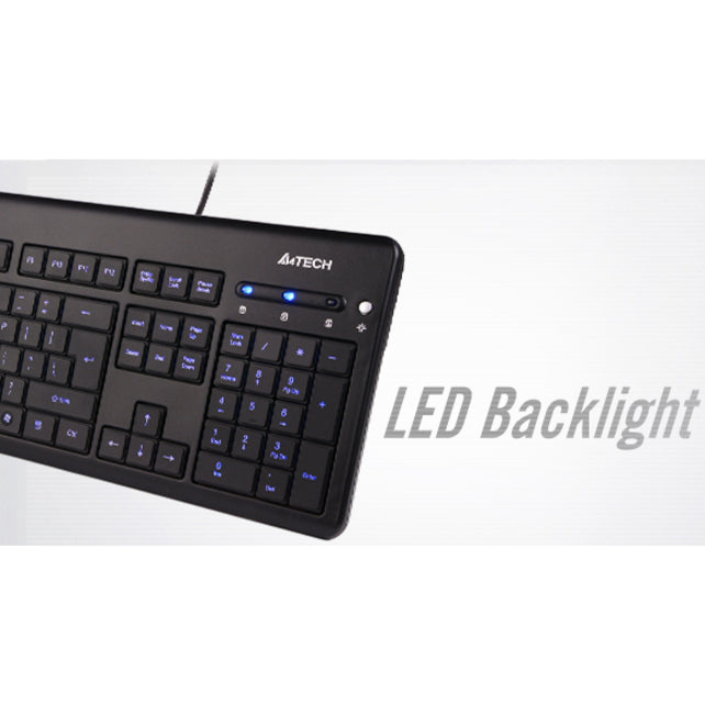 A4-TECH BLUE LED BACKLIT MULTIMEDIA KEYBOARD