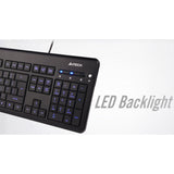 A4-TECH BLUE LED BACKLIT MULTIMEDIA KEYBOARD