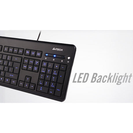 A4-TECH BLUE LED BACKLIT MULTIMEDIA KEYBOARD