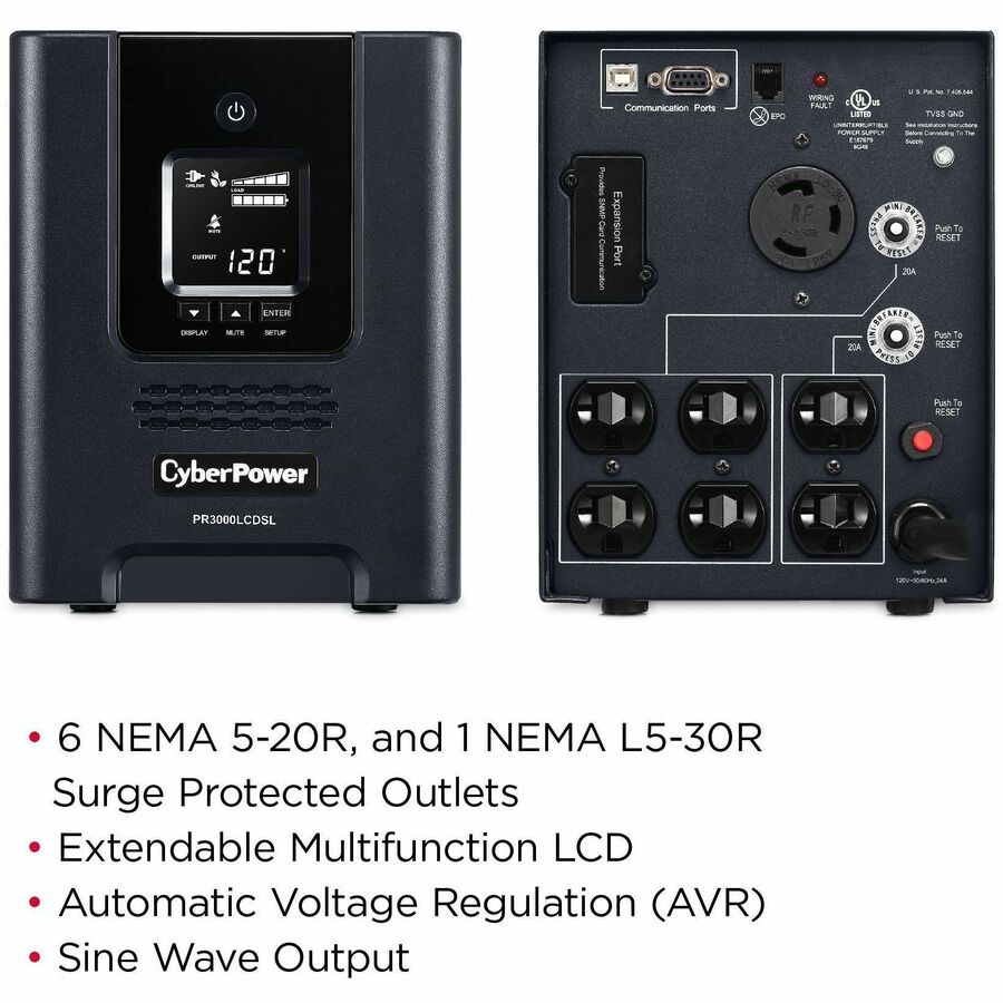 CyberPower PR3000LCDSL Smart App Sinewave UPS Systems