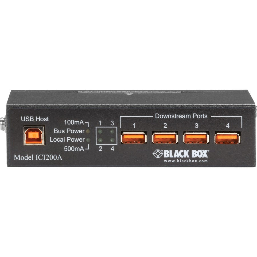 Black Box Industrial USB 2.0 Hub - 4-Port