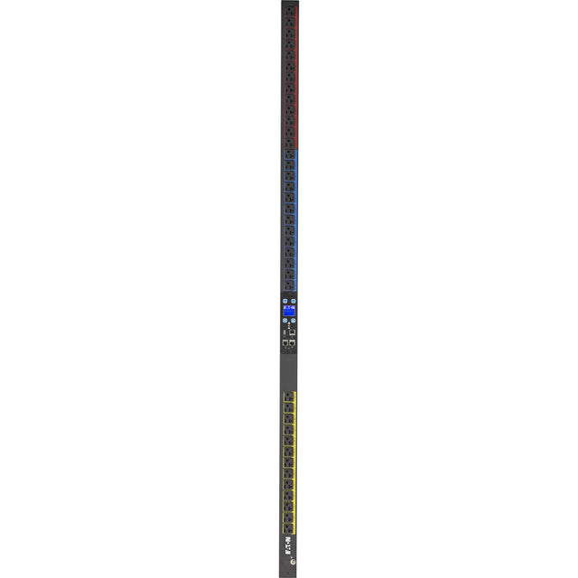 Eaton Metered Input rack PDU, 0U, L21-20P input, 5.76 kW max, 120/208V, 16A, 10 ft cord, Three-phase, Outlets: (39) 5-20R