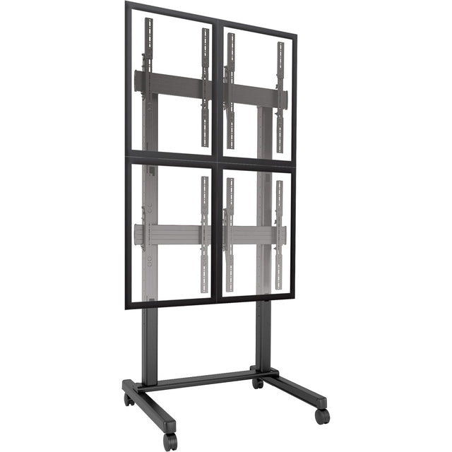 Chief FUSION 2 x 2 Portrait Micro-Adjustable Large Freestanding Video Wall Cart