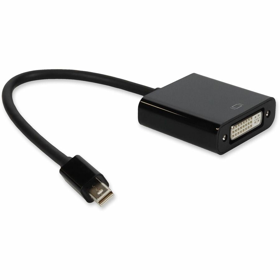 Mini-DisplayPort 1.1 Male to DVI-I (29 pin) Female Black Adapter For Resolution Up to 1920x1200 (WUXGA)