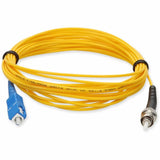 AddOn 3m SC (Male) to ST (Male) Yellow OS2 Simplex Fiber OFNR (Riser-Rated) Patch Cable