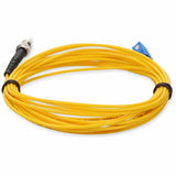 AddOn 5m SC (Male) to ST (Male) Yellow OS2 Simplex Fiber OFNR (Riser-Rated) Patch Cable