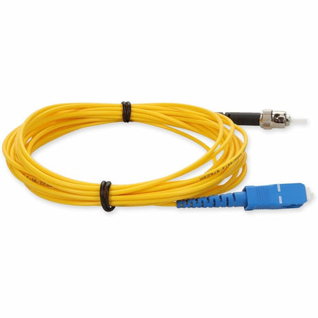 AddOn 5m SC (Male) to ST (Male) Yellow OS2 Simplex Fiber OFNR (Riser-Rated) Patch Cable