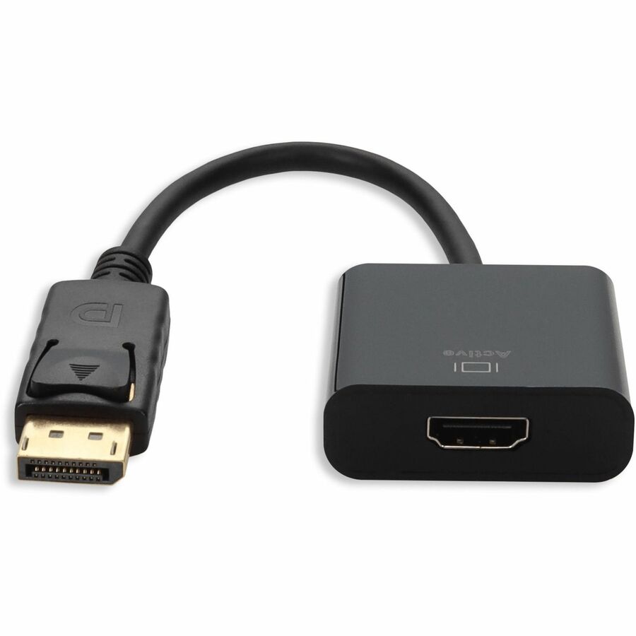 5PK DisplayPort 1.2 Male to HDMI 1.3 Female Black Active Adapters Which Comes with Audio For Resolution Up to 2560x1600 (WQXGA)