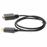 5PK 3ft DisplayPort 1.2 Male to VGA Male Black Cables For Resolution Up to 1920x1200 (WUXGA)