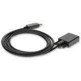 6ft DisplayPort 1.2 Male to VGA Male Black Cable For Resolution Up to 1920x1200 (WUXGA)
