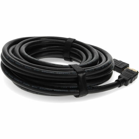 50ft HDMI 1.4 Male to HDMI 1.4 Male Black Cable Which Supports Ethernet Channel For Resolution Up to 4096x2160 (DCI 4K)