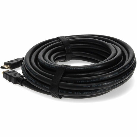 50ft HDMI 1.4 Male to HDMI 1.4 Male Black Cable Which Supports Ethernet Channel For Resolution Up to 4096x2160 (DCI 4K)