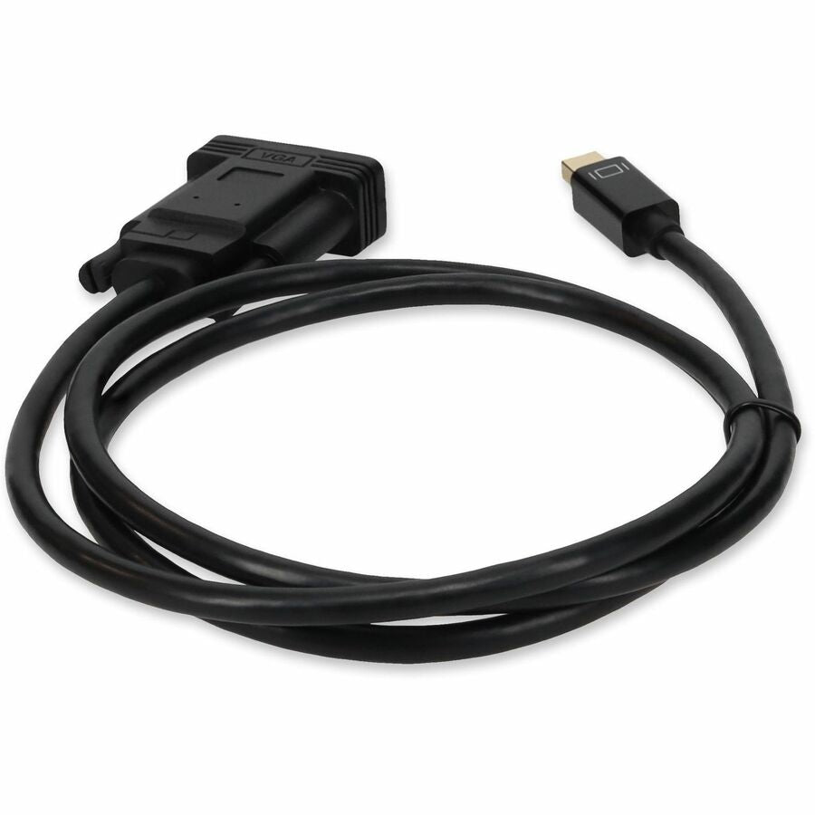 5PK 3ft Mini-DisplayPort 1.1 Male to VGA Male Black Cables For Resolution Up to 1920x1200 (WUXGA)