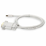 5PK 3ft Mini-DisplayPort 1.1 Male to VGA Male White Cables For Resolution Up to 1920x1200 (WUXGA)