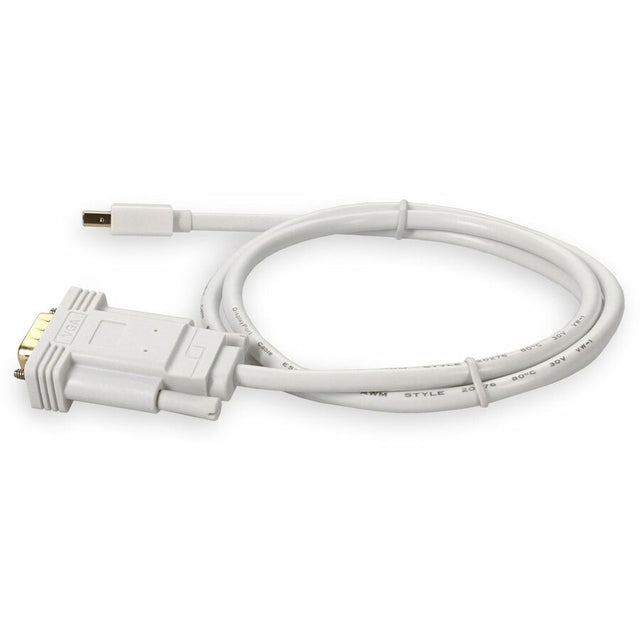 5PK 3ft Mini-DisplayPort 1.1 Male to VGA Male White Cables For Resolution Up to 1920x1200 (WUXGA)