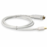 5PK 3ft Mini-DisplayPort 1.1 Male to VGA Male White Cables For Resolution Up to 1920x1200 (WUXGA)