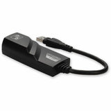 AddOn 5-Pack of USB 3.0 (A) Male to RJ-45 Female Gray & Black Adapters