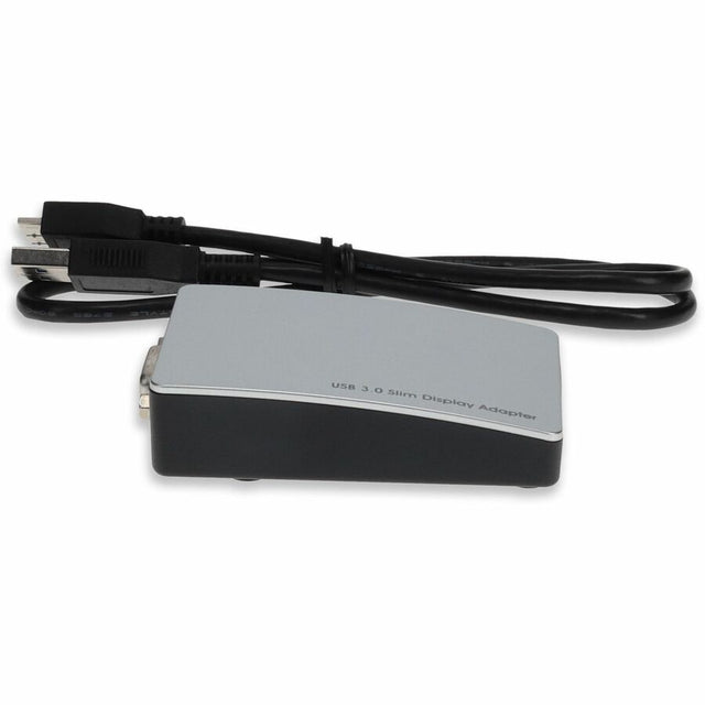 AddOn USB 3.0 (A) Male to VGA Female White Adapter Including 1ft Cable
