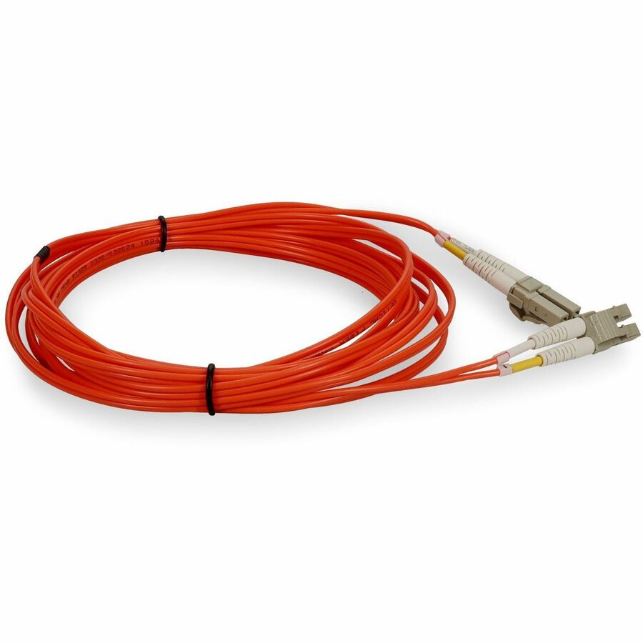 AddOn 6m LC (Male) to LC (Male) Orange OM1 Duplex Fiber OFNR (Riser-Rated) Patch Cable