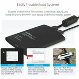 StarTech.com USB Crash Cart Adapter with File Transfer & Video Capture at 1920 x1200 60Hz, TAA