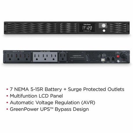 CyberPower PR500LCDRT1U Smart App Sinewave UPS Systems
