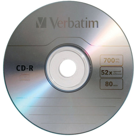 Verbatim CD-R 700MB 52X with Branded Surface - 10pk Bulk Box