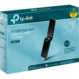 TP-LINK Archer T4U AC1200 Wireless Dual Band USB Adapter, 2.4GHz 300Mbps/5Ghz 867Mbps, USB 3.0, One-Button Setup, Support Windows XP/Vista/7/8