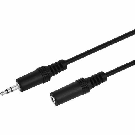 Monoprice 25ft 3.5mm Stereo Plug/Jack M/F Cable - Black