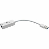 Eaton Tripp Lite Series USB 3.0 to Gigabit Ethernet NIC Network Adapter - 10/100/1000 Mbps, White