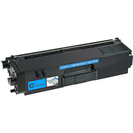 V7 Remanufactured High Yield Cyan Toner Cartridge for Brother TN315 - 3500 page yield