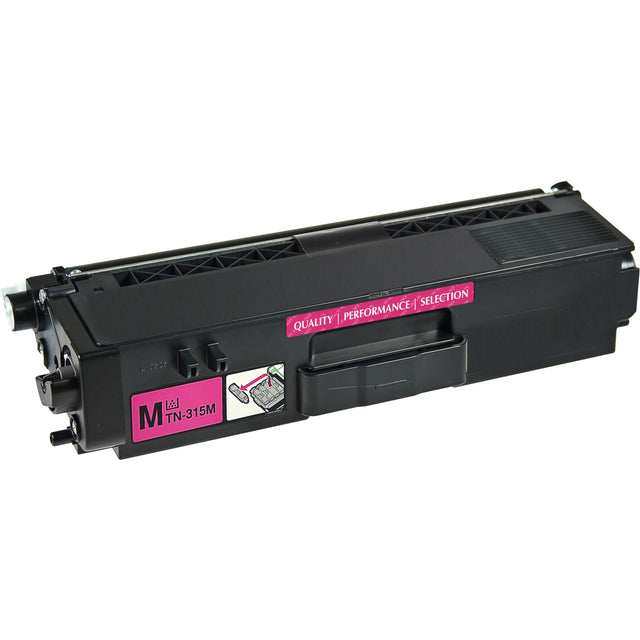 V7 Remanufactured High Yield Magenta Toner Cartridge for Brother TN315 - 3500 page yield