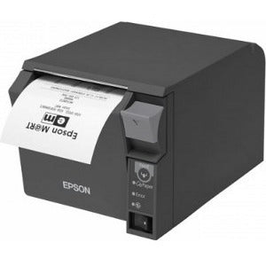 Epson TM-T70II Desktop Direct Thermal Printer - Monochrome - Receipt Print - USB - USB Host - Parallel - With Cutter - Dark Gray - 9.84 in/s Mono - 180 x 180 dpi - 3.13" Label Width - For PC