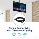 StarTech.com 35ft In Wall Plenum Rated HDMI Cable, 4K High Speed Long HDMI Cord w/ Ethernet, 4K30Hz UHD, 10.2 Gbps, HDMI 1.4 Display Cable