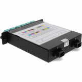 AddOn Cassette for 3-Bay Patch Panel, 2 MPO In, 24 LC Duplex Out, Multi-mode Duplex OM3
