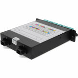 AddOn Cassette for 3-Bay Patch Panel, 2 MPO In, 24 LC Duplex Out, Multi-mode Duplex OM3