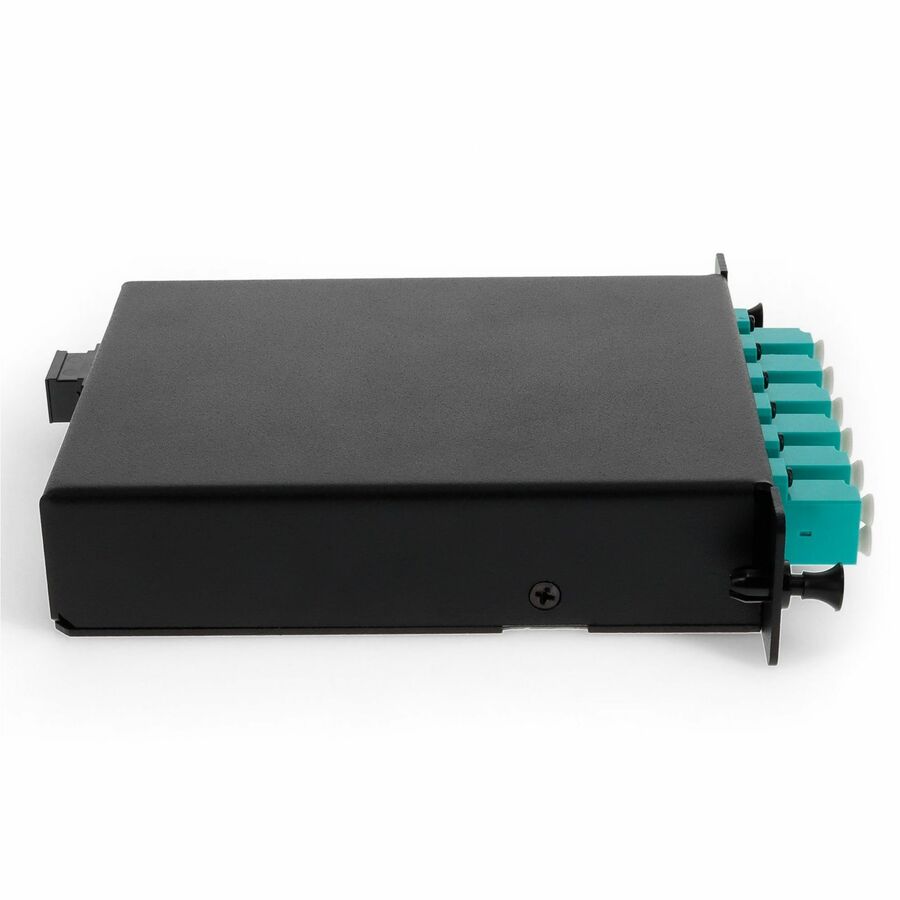 AddOn Cassette for 3-Bay Patch Panel, 1 MPO In, 12 LC Duplex Out, Multi-mode Duplex OM3