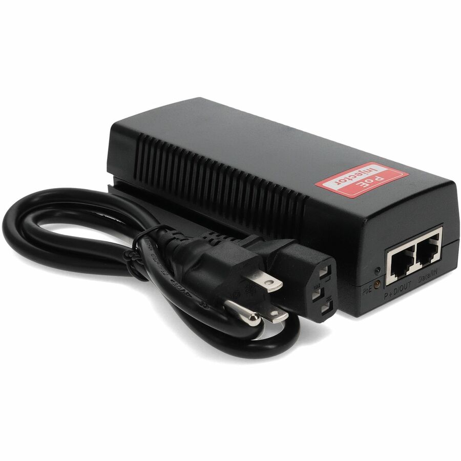 AddOn 60W POE Power Injector (IEEE802.3af/IEEE802.3at 57v 60W max,10/100Base-T and 10/100/1000Base-T )