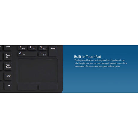 Adesso Antimicrobial Waterproof Touchpad Keyboard