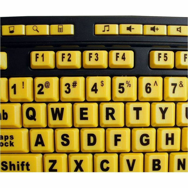 Adesso Luminous 4X Large Print Multimedia Desktop Keyboard