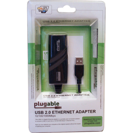 Plugable USB 2.0 To Gigabit Ethernet Adapter, Fast And Reliable Gigabit Connection