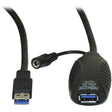 Eaton Tripp Lite Series USB 3.0 SuperSpeed Active Extension Repeater Cable (A M/F), 10M (32.8 ft.)