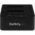StarTech.com Dual-Bay USB 3.0 / eSATA to SATA Hard Drive Docking Station, 2.5/3.5" SATA III, SSD/HDD Dock, Top-Loading