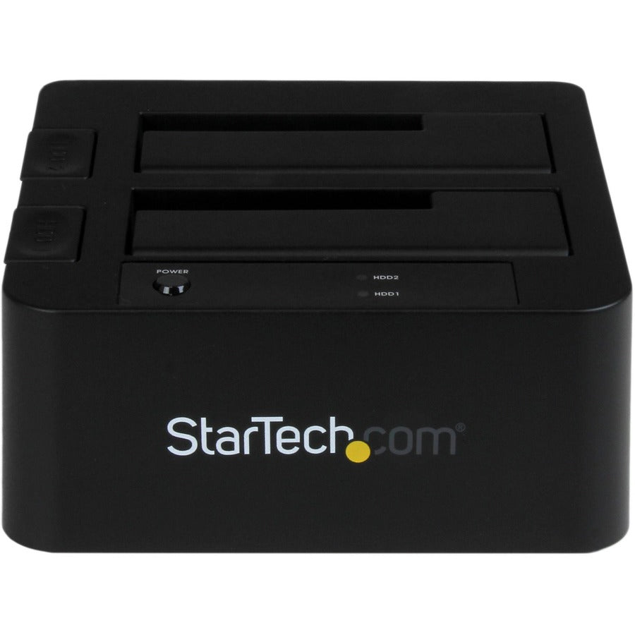 StarTech.com Dual-Bay USB 3.0 / eSATA to SATA Hard Drive Docking Station, 2.5/3.5" SATA III, SSD/HDD Dock, Top-Loading