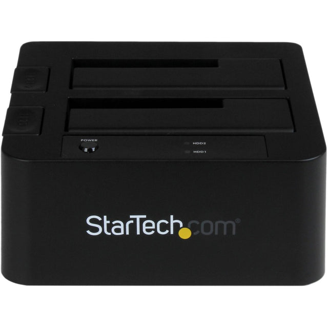 StarTech.com Dual-Bay USB 3.0 / eSATA to SATA Hard Drive Docking Station, 2.5/3.5" SATA III, SSD/HDD Dock, Top-Loading