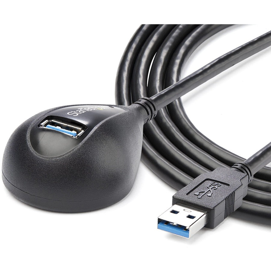 StarTech.com 5 ft Black Desktop SuperSpeed USB 3.0 (5Gbps) Extension Cable - A to A M/F
