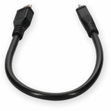 AddOn 5in Micro-USB 2.0 (B) Male to USB 2.0 (A) Female Black Cable