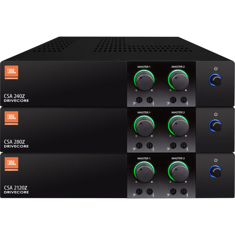JBL Commercial Commercial 280Z Amplifier - 160 W RMS - 2 Channel - Black